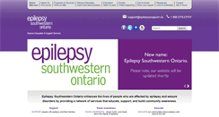 Desktop Screenshot of epilepsysupport.ca
